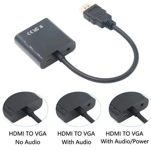 Câble convertisseur <span class=keywords><strong>HDMI</strong></span> mâle vers VGA femelle haute vitesse, prend en charge l'<span class=keywords><strong>adaptateur</strong></span> de signal vidéo HD 1080P pour moniteur HDTV, ordinateur portable, écran - Product Image 2