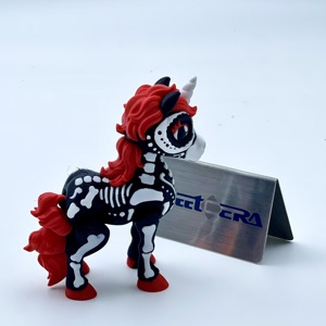 Figura de Halloween Impresa en 3D de Resina y PLA Meetcera con Articulaciones Móviles - Decoración de Animal Fantasma, Unicornio, Calavera - Product Image 4