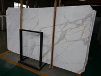 Marbre blanc le plus populaire calacatta dalles blanches marbre naturel pour carreaux de sol