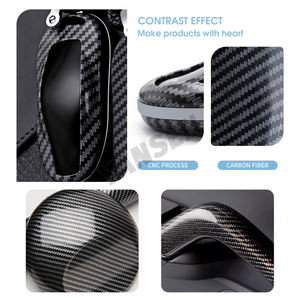 Porte-clés de voiture en fibre de carbone ABS, étui pour porte-clés de <span class=keywords><strong>Tesla</strong></span> <span class=keywords><strong>Model</strong></span> <span class=keywords><strong>3</strong></span> S, accessoires - Product Image 5