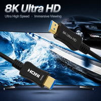Câble HDMI 2.1 en fibre optique AOC 8K 48 Gbps 8K60Hz 4K120Hz longue distance 100 m pour téléviseur, moniteur, projecteur