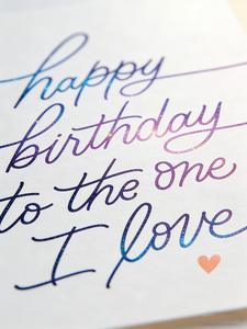 Tarjeta <span class=keywords><strong>de</strong></span> Felicitación <span class=keywords><strong>de</strong></span> Cumpleaños con Brillo Celestial, Estilo Escrito a Mano, Opción <span class=keywords><strong>de</strong></span> Regalo con Sentido - Product Image 2