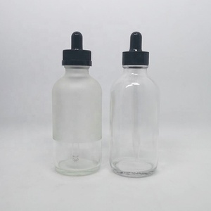 Bouteille en verre Boston ronde mate noire transparente de 250 ml, 500 ml, 16 oz, 8 oz, personnalisée, best-seller, pour savon liquide, lotion corporelle, shampoing - Product Image 3