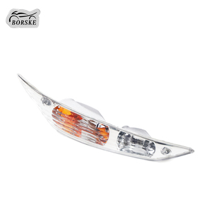 BORSKE motosiklet aydınlatma sistemi dönüş sinyal ışığı şeffaf Lens 12V pipizip 100 için ön dönüş ışıkları açtı - Product Image 2