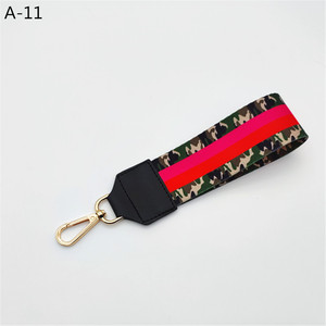 LLavero de pulsera de poliéster de lona para mujeres y hombres, correa de cordón de muñeca de 5CM de ancho para mujeres y hombres, llaves de coche, insignias de identificación, billetera para tarjetas - Product Image 6