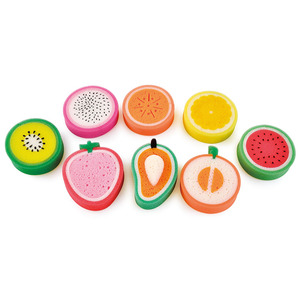 Prezzo promozionale MOQ basso <span class=keywords><strong>spugne</strong></span> a forma di frutta per bambini <span class=keywords><strong>bagno</strong></span> corpo spugna esfoliante luffa spugna morbida <span class=keywords><strong>da</strong></span> <span class=keywords><strong>bagno</strong></span> per bambini - Product Image 2