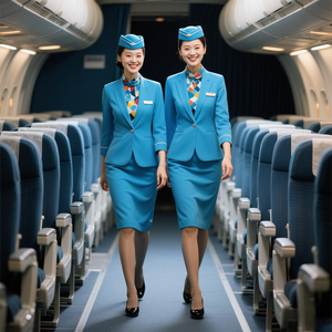 Uniforme de <span class=keywords><strong>Azafata</strong></span> de Aerolínea, Estilo Nuevo, Personalizable con Etiqueta, para Mujer - Product Image 4