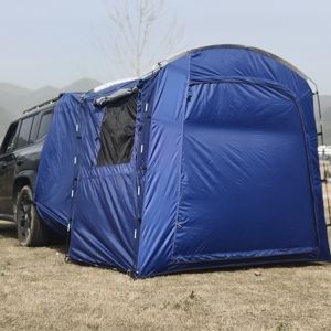 Tente de hayon de voiture, tente de camping <span class=keywords><strong>pour</strong></span> 2 personnes <span class=keywords><strong>pour</strong></span> SUV, <span class=keywords><strong>auvent</strong></span> de voiture imperméable en Oxford 210D avec moustiquaires <span class=keywords><strong>pour</strong></span> les voyages en plein air, le camping - Product Image 2