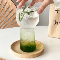 Tasse en verre résistant à la chaleur de conception de torche de 400ml/500ml pour des cocktails et des mocktails