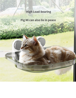 Hamac pour chat à ventouse pour fenêtre, lit suspendu toutes saisons pour chat pour bronzer, panier pour chat à fixer sur vitre, chaud pour l'hiver