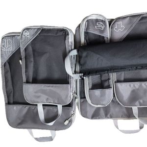 Set da Viaggio di Lusso 6 Pezzi, Borsa Pieghevole Impermeabile in Nylon a Rete, Organizer per Vestiti, Borsa da Viaggio Geometrica per Esterni - Product Image 5