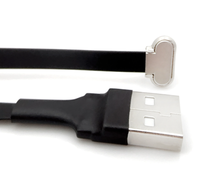 Câble d'extension flexible USB2.0 vers Type C à angle droit pour ordinateur portable, tablette, téléphone