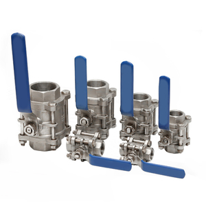 Vanne à boisseau sphérique manuelle en trois parties, 2 pouces, 1000WOG, 3 pièces, en acier inoxydable SS304 SS316 CF8 CF8M, filetage NPT BSP - Product Image 5