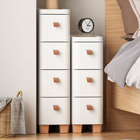 Tour de rangement étroite et peu encombrante, armoire à tiroirs en bois massif, idéale pour les chambres, les salons et les couloirs