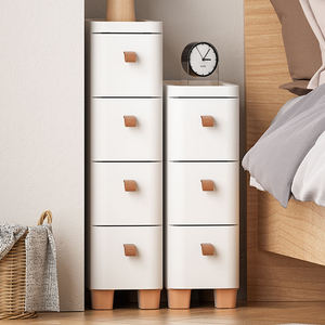 Space Saving Narrow Storage Tower, Solid Wood 6/7 <strong>Drawer</strong> Cabinet for Bedroom, Living Room, Hallway - Product Image 1