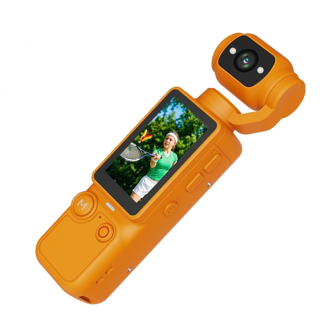1.9-inch Rechargeable Portable Camcorder 180° Rotatable Night Shot Function Multifunctional Daily Life Photography Camera