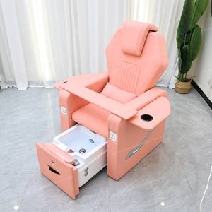 Nieuwe roze pedicurestoel op maat gemaakte kleur geen wateraansluiting pedicurestoel nagelsalon voetenspa pedicurestation stoel - Product Image 5
