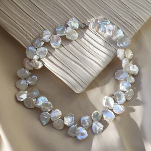 11-13mm גדול פרל <span class=keywords><strong>keshi</strong></span> פרל שרשרת - Product Image 3