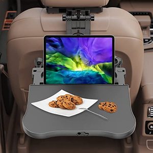 Car Back Seat Tray Table Stable Eating Working with Phone Holder for Laptop iPad Auto Backseat Trays <b>Desk</b> for Rear Passenger - Product Image 5