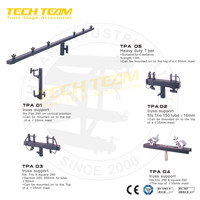 Support de truss en aluminium TECHTEAM MT-410 pour éclairage, barre en T réglable avec manivelle, hauteur 4,1 m, trépied avec capacité de charge de 80 kg, certifié CE