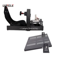 Plaque de support de pédale de simulateur de course Sim Racing Game Competition Next Leveling Lite Simulator Cadre en aluminium