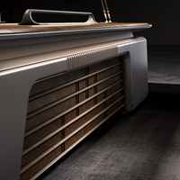 Bureau de direction haut de gamme avec espace de travail latéral spacieux, table de direction, mobilier commercial OEM ODM