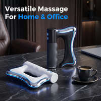 Masseur électrique chauffant 3 en 1 pour le corps entier avec vibration, 3 niveaux de chaleur et écran LED pour un soulagement complet du corps