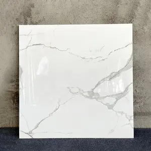 Lüks beyaz parlak cilalı porselen zemin fayans 60x60 porselen Porcelanato Blanco 60x60