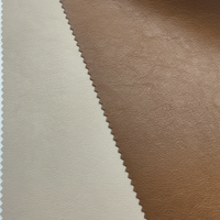 Tissu en cuir PU rétro bicolore gaufré anti-moisissure pour vestes, jupes et vêtements
