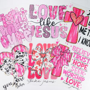 Many Cartoon Cute Cow Valentine'S Day Southern Style Dtf Transfers For Shirt St. Patrick'S Day Lucky Highland Cow Dtf Transfers - Product Image 4