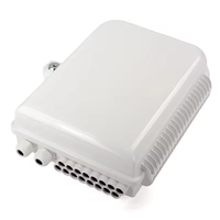 Precio de fábrica 16 núcleos FTTH caja de terminación de fibra óptica 16 puertos Distribución de fibra óptica de acero al aire libre para 4G 3G POE WIFI