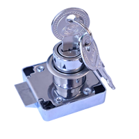 Serrure à came en alliage de zinc 338-22, 22 mm, durable, pour meubles de chambre, hôtel, villa, appartement, armoires, casiers de gym, installation facile