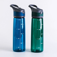 Bouteille d'eau en plastique à bec verseur, 800 ml / 27 oz