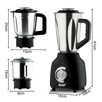 Blender Juicer Elektrik Multifungsi Standar Eropa dengan Kecepatan Variabel, Pengolah Makanan untuk Puree Bayi dan Hotel