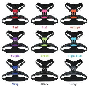 เสื้อสายรัดสัตว์เลี้ยง3เมตรสะท้อนแสง,เสื้อกั๊กแบบไม่มีสายดึงสำหรับสุนัขมีด้ามจับและแผ่นตาข่ายเนื้อนุ่ม - Product Image 6