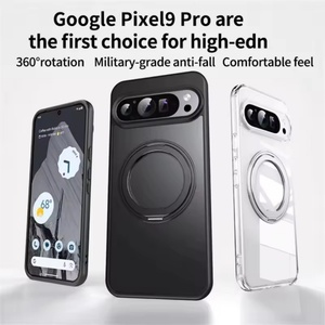 360 ° เคสโทรศัพท์แม่เหล็กแบบหมุนได้สำหรับ Google Pixel 8/8 Pro 9A Pixel 9 Pro XL 10 Pro พร้อมขาตั้งโลหะพับได้ ป้องกันการกระแทก - Product Image 2