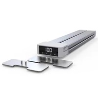 Lampe de bureau intelligente pliable 36W avec support pour téléphone, lumière demi-lune pour salon