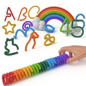8Pcs Silicone Textured Decompress Sensory Stick Fidget Toy for Autism Kids and <strong>Adults</strong> Anxiety Relief ADHD Party <strong>Novelties</strong> <strong>Gifts</strong> - Product Image 1