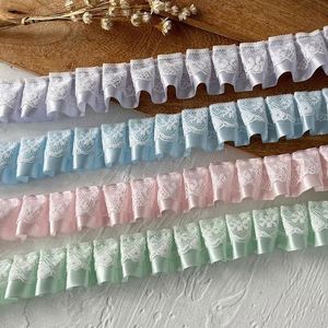 ริบบิ้นผ้าซาตินแต่งระบายหน้าเดียว ขนาด 2.5 ซม. สีตามสั่ง เนื้อผ้าละเอียดอ่อน ซักได้ ทนทานสูง สำหรับตกแต่งปลายแขนเสื้อ 1 ชิ้น - Product Image 1