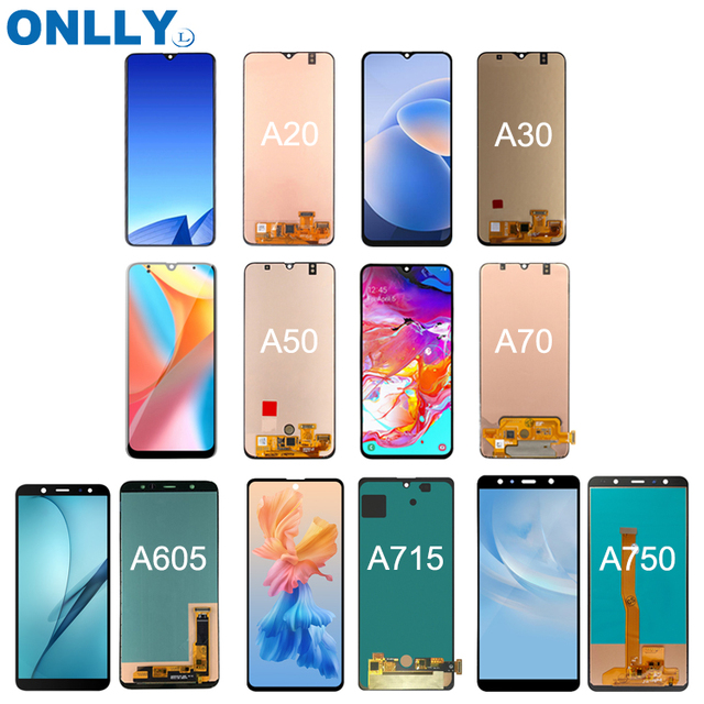 Original Mobile Lcd for Samsung A10 A20 A30 A34 A50 A70 Mobile Phone Display for Samsung A11 A12 A13 A14 Wholesale Lcd Supplier
