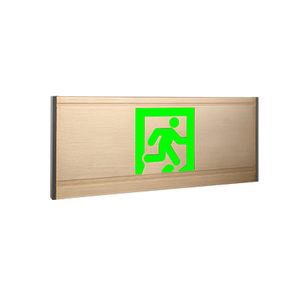 Señal de salida de emergencia Señal luminiscente Evacuación Señales luminosas de seguridad de aluminio para escuelas Centros comerciales Estaciones de estacionamiento - Product Image 1