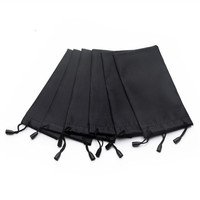 Vente en gros Sacs anti-poussière en microfibre tendance à rayures Étuis à lunettes souples et étanches Cordes à tirer Sacs à main rectangulaires portables
