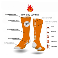 Gym Chaussettes De Luxe Qualité Mode Coton Hommes Crew Chaussettes Broderie Logo Imprimer Gym Chaussettes Personnalisées