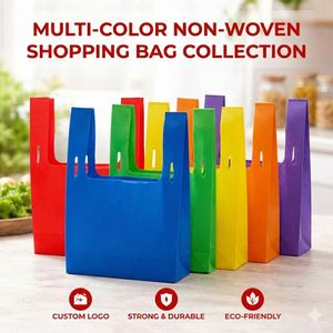 Sac fourre-tout en non-tissé laminé en gros avec logo personnalisé, réutilisable pour les courses et les supermarchés - Product Image 3