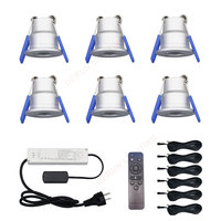 3W 12V Dimmable Mini LED Downlight 10x3W LED Plafonniers Encastrés Spot AC110-220V + Driver + Dimmer