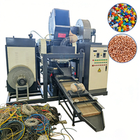 Machine de recyclage de câbles en cuivre de récupération métallique, taux de séparation de 99 %, certifiée CE, capacité de 700-900 kg/jour pour cuivre et plastique