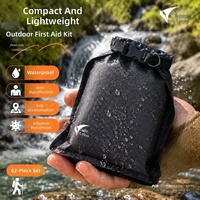 Trousse de premiers secours noire pour l'extérieur, légère, portable, imperméable, sac médical de survie pour la randonnée, l'escalade, la course à pied et les événements