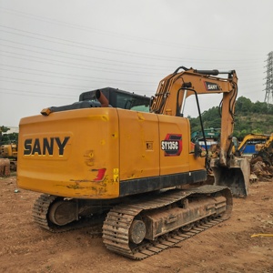 Original paint Used Sany SY135C 13 ton crawler Excavator secondhand Construction Building <b>Machinery</b> SY135C SY60C SY205C - Product Image 2