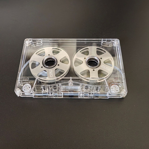 Cinta de casete transparente con bobinas doradas para grabación y colección de audio, estilo vintage, magnética - Product Image 3
