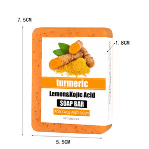 Biểu Tượng Tùy Chỉnh Nghệ Chanh Kojic Axit Chà Sáng Sáng Glow Xà Phòng Điểm Tối Sâu Làm Sạch Xà Phòng Thanh Cho Khuôn Mặt Và Cơ Thể - Product Image 4